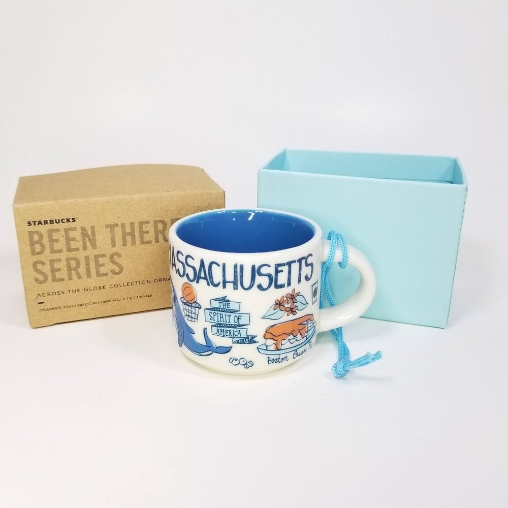 NWT Starbucks Been There Series Mass Massachusetts mug 2 oz Boston Cape Cod New